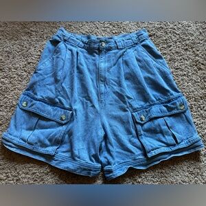 Vintage 90s Cotton Utility Short | Made in Hong Kong | Size 12